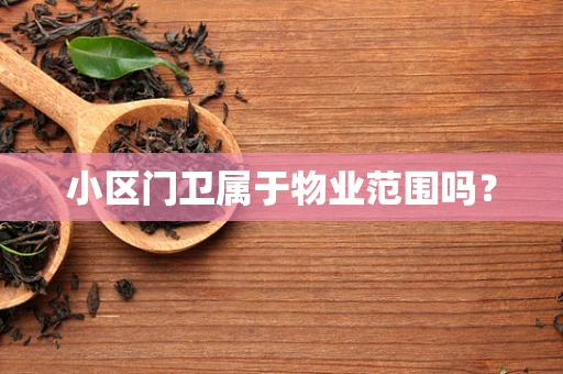 小区门卫属于物业范围吗？