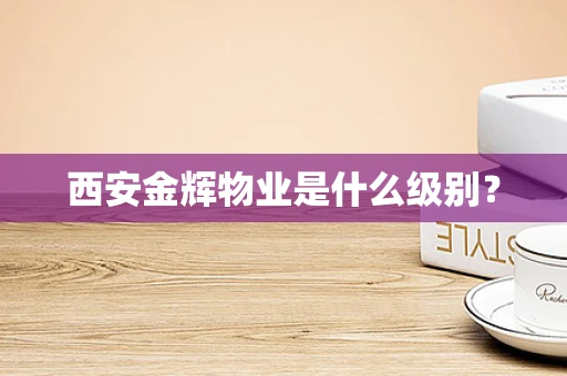 西安金辉物业是什么级别？