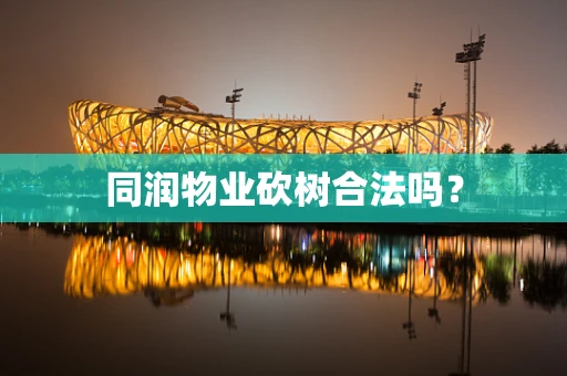 同润物业砍树合法吗？