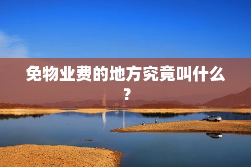 免物业费的地方究竟叫什么？