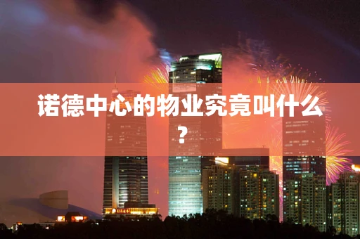 诺德中心的物业究竟叫什么？