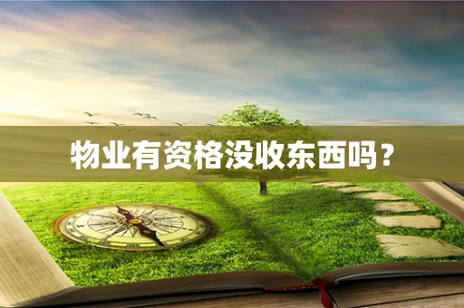 物业有资格没收东西吗？