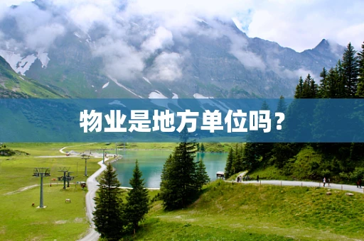 物业是地方单位吗？