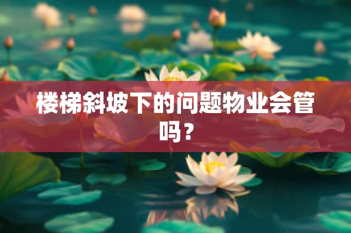 楼梯斜坡下的问题物业会管吗？
