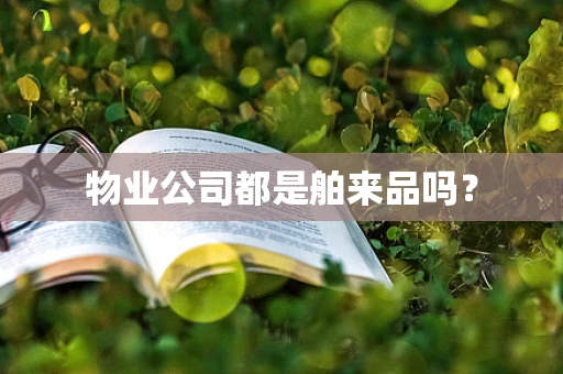 物业公司都是舶来品吗？