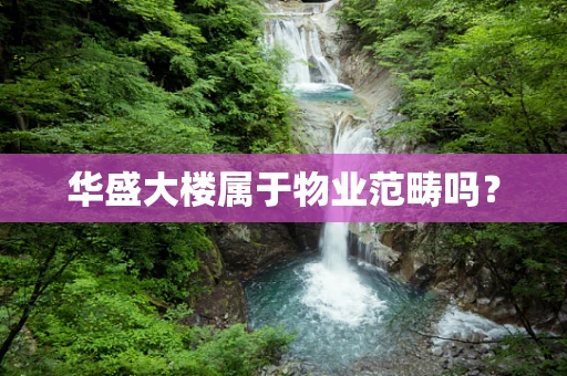 华盛大楼属于物业范畴吗？