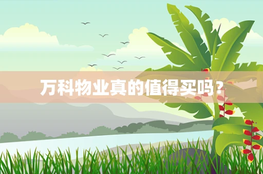 万科物业真的值得买吗？