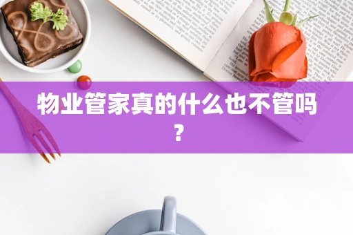 物业管家真的什么也不管吗？