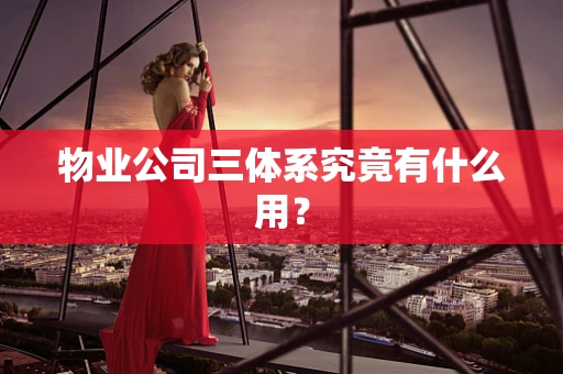 物业公司三体系究竟有什么用？