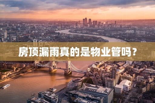 房顶漏雨真的是物业管吗？