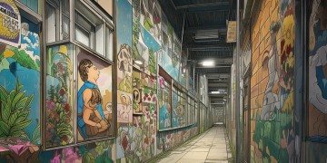 楼道画手绘物业会管吗？